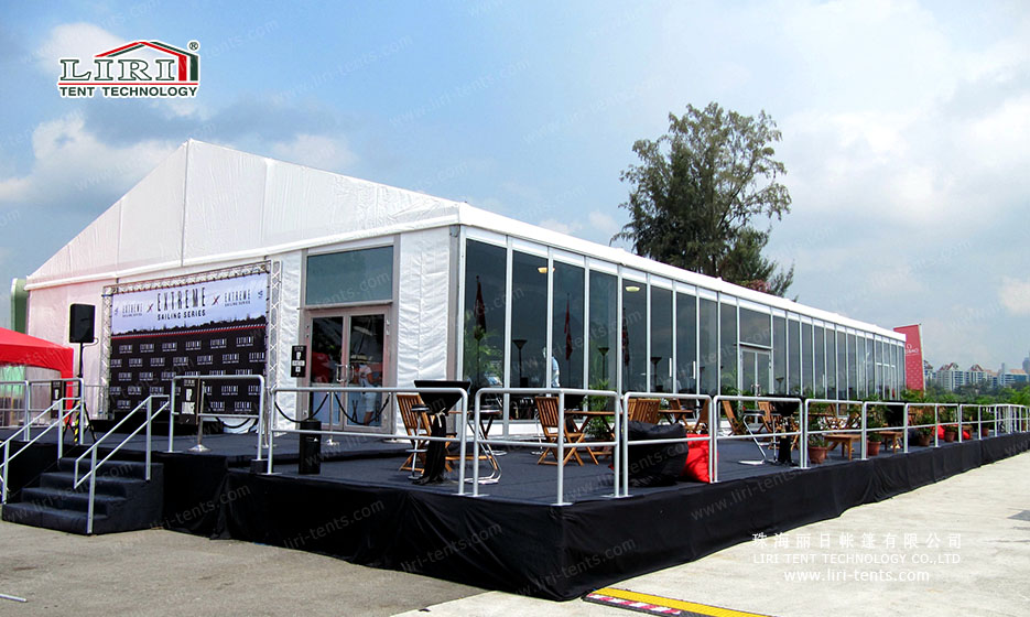 A shape small wedding reception tent