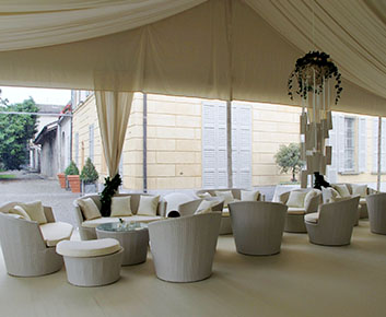 Outdoor White Gazebo Marquee Party Tents With Lining Decorations
