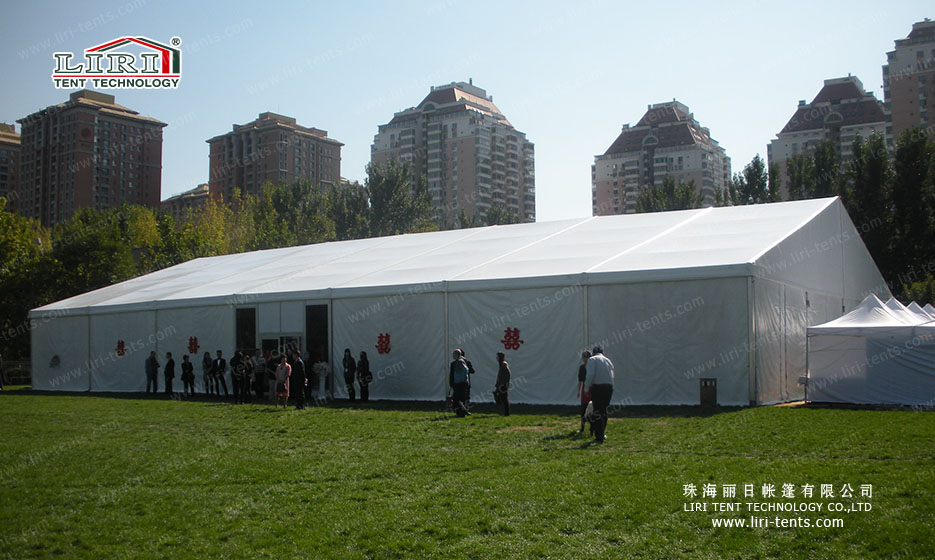 outdoor wedding marquee