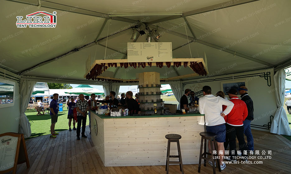wedding reception multi side tent