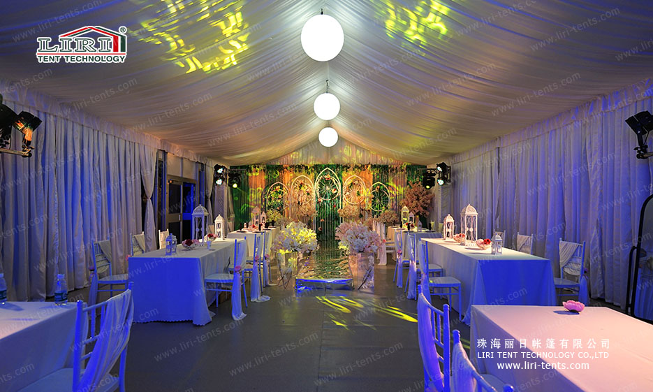 wedding tent decor