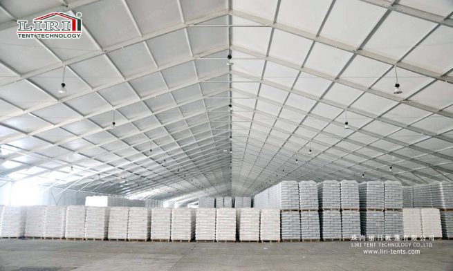 huge tent interior