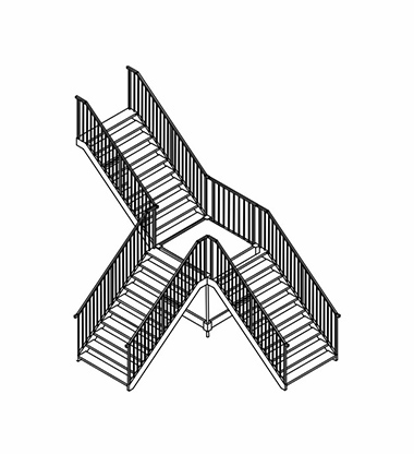Two Story Tent Stairs Type E2