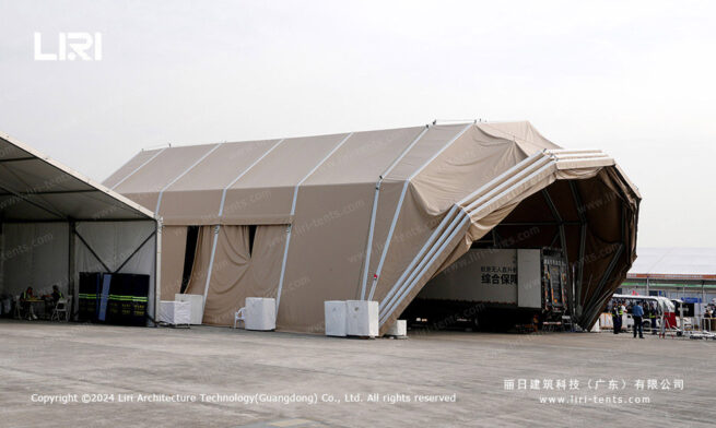 Military Clamshell Hangar Tent (3)