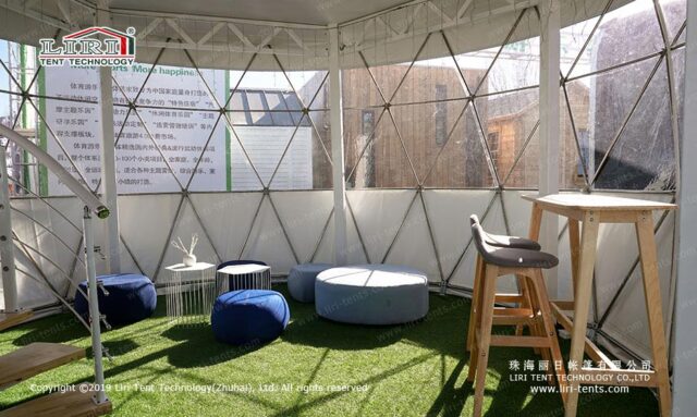 Glamping-Zelt im Stil eines Heißluftballons (für den Innenbereich)