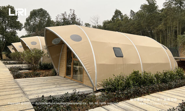 Vorstellung des Glamping-Zeltes in Muschelform