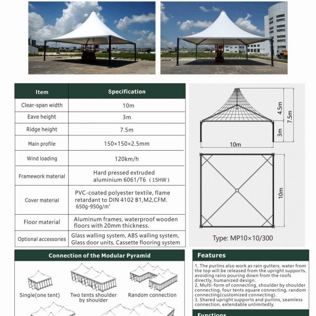 MP10X10 Modular Pyramid Tent scaled