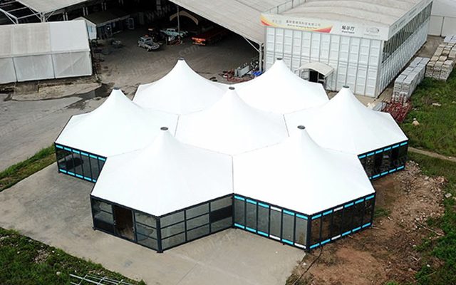 Hexagonal Modular Tents Introduce video