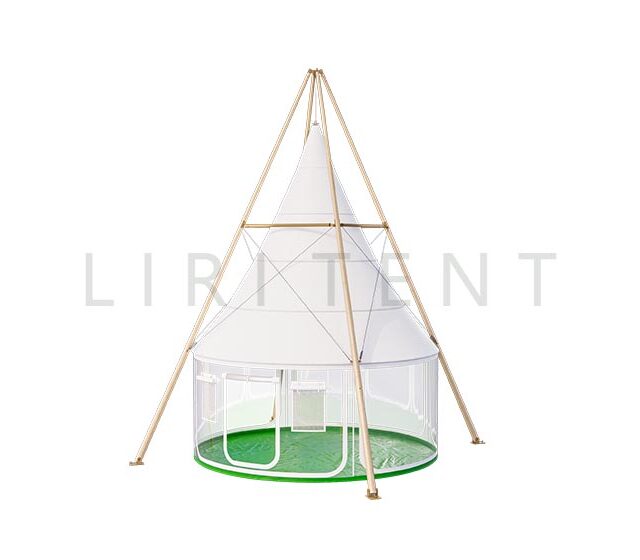 Wandseite des Bambus-Tipi-Zeltes (1)