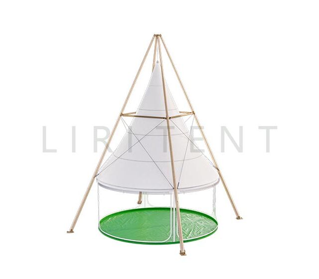 Wandseite des Bambus-Tipi-Zeltes (2)