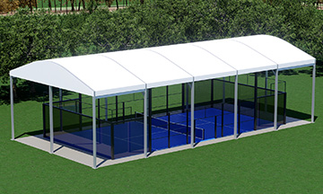 Padelplatz-Überdachung